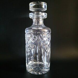 Waterford Crystal Spirit Decanter & Stopper 9.5" Discontinued Cut Glass Design